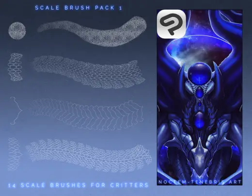 Clip Studio Scale Brushes | Pack 1 — Clip Studio Paint brush