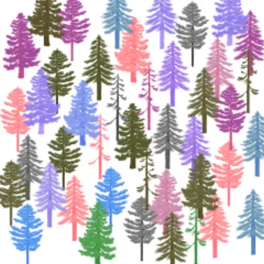 Pine Trees Brush — Clip Studio Paint brush