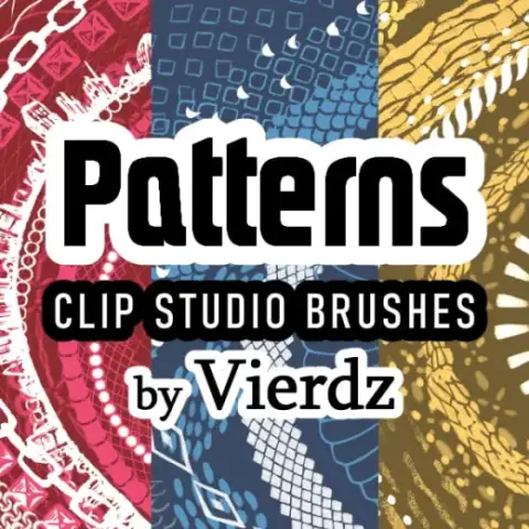 "Patterns" Digital Brushes (CSP) — Clip Studio Paint brush