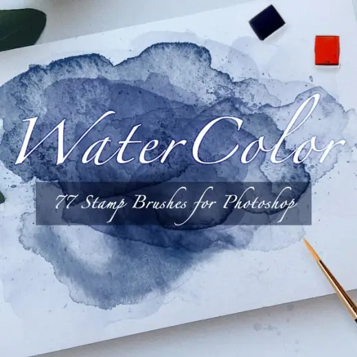 WaterColor Stamps — Photoshop brush