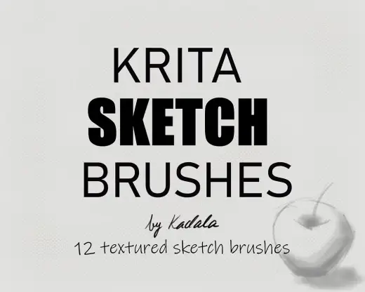 Bundle of 12 Mostly Sketch brushes // Now for free — Krita brush