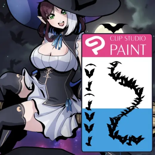Bat Brush for Clip Studio Paints — Clip Studio Paint brush