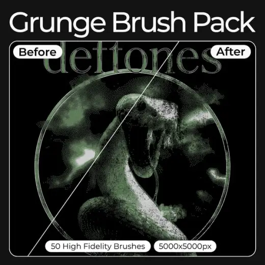 High Fidelity Grunge Brush Pack — Photoshop brush