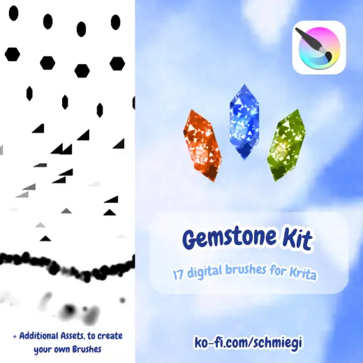 Gemstone Kit Brushes for Krita — Krita brush
