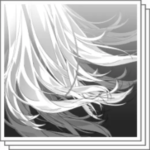 salmon hair — Clip Studio Paint brush