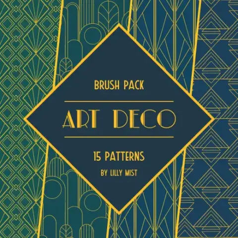 Art Deco patterns — Photoshop & Krita brush