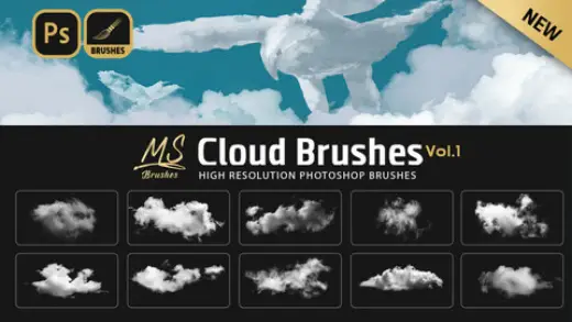 Dynamic Clouds Brush set for Photoshop | MS Brushes — Photoshop brush