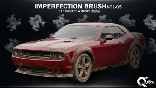Imperfection Brush-VOL05 | 110 Damage & Rusty Alpha — Photoshop brush