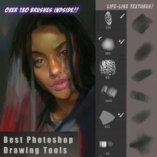 Best Drawing & Painting Brushes for Photoshop 2021 — Photoshop brush