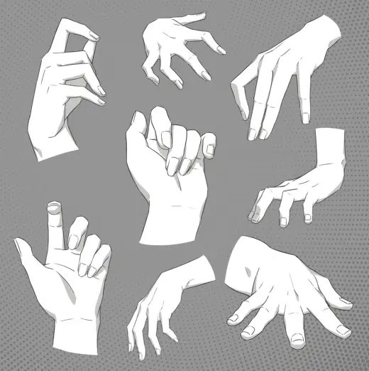 Free Anatomy Hand Stamps for Artists (Procreate, Photoshop, CSP, Images) — Procreate, Photoshop & Clip Studio Paint brush