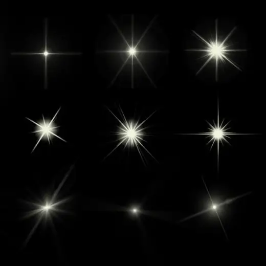 ZEET Starburst Sparkle Brushes — Photoshop brush