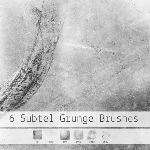 6 Subtle Grunge Brushes — Procreate, Photoshop & Krita brush