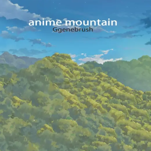 Anime Mountain brush KRITA & CLIP STUDIO PAINT — Clip Studio Paint & Krita brush