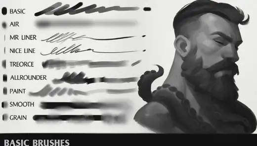 FOUNDATION: Procreate、Adobe Photoshop、Clip Studio Paint 用の必須ブラシパック — Procreate, Photoshop & Clip Studio Paint brush