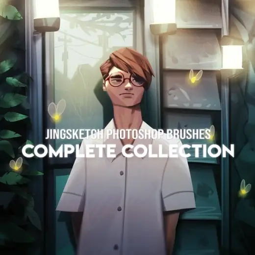 Jingsketch Photoshop Brushes: Complete Collection v1.9 — Photoshop brush