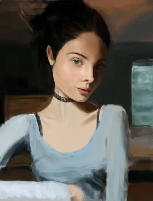 I tried new brushes — Krita brush