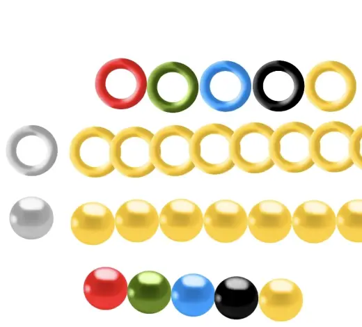 Beads & chain brush — Krita brush