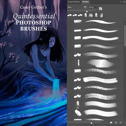 Quintessential Photoshop Brushes — Procreate & Photoshop brush