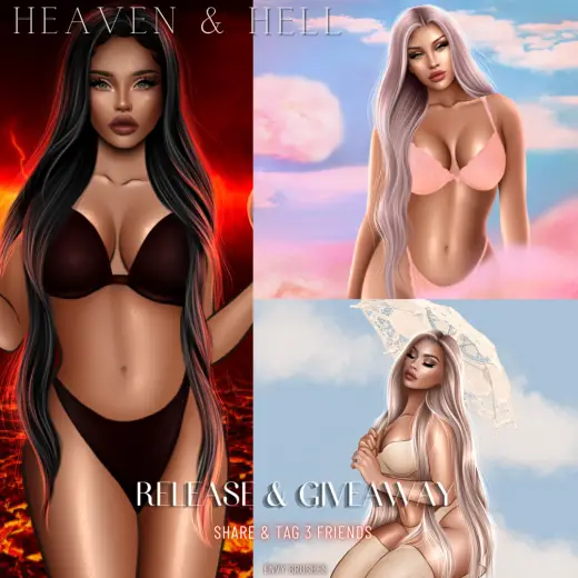 HEAVEN AND HELL HAIRBASE STAMPS *PHOTOSHOP* — Photoshop brush
