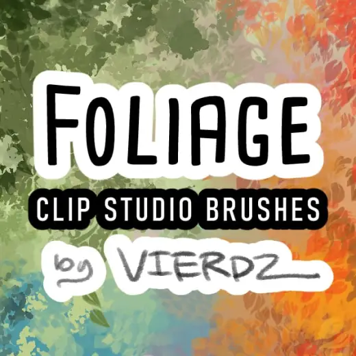 "Foliage" Digital Brushes (CSP) — Clip Studio Paint brush