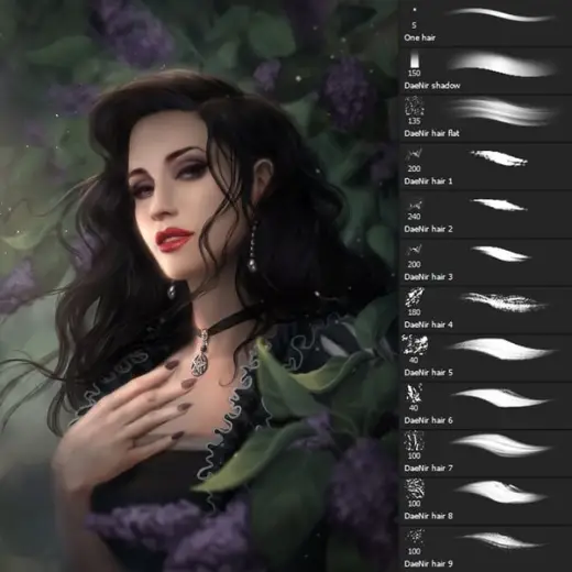 DaeNir Hair Brushes 2023 — Photoshop brush
