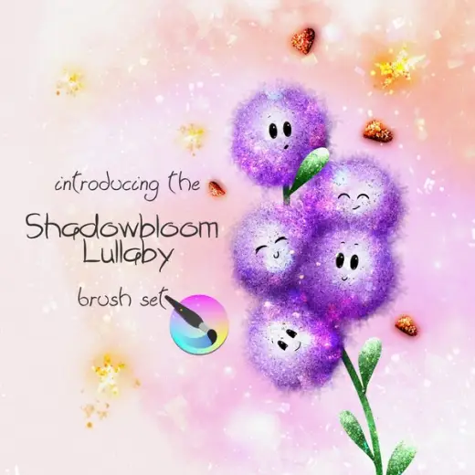 Shadowbloom Lullaby Brush-Set for Krita — Krita brush