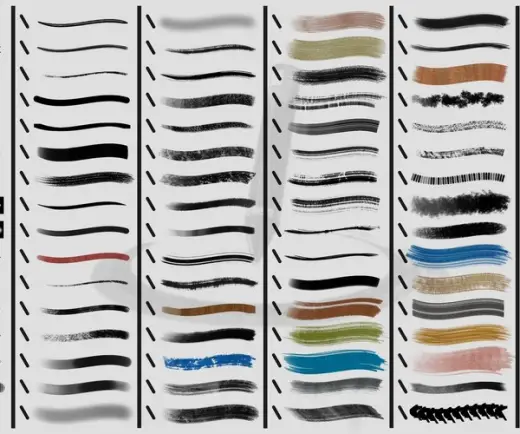 Krita Custom Brush Pack — Krita brush