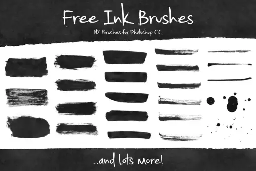 192 Free Ink Brushes for Photoshop — Procreate, Photoshop & Krita brush