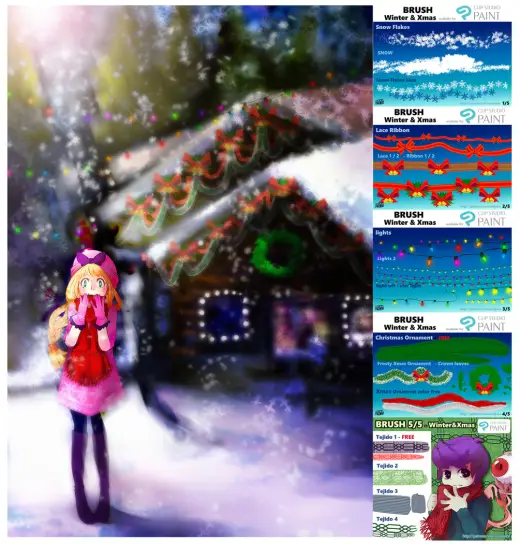 BRUSH SUPER SET - Winter and XMAS — Clip Studio Paint brush