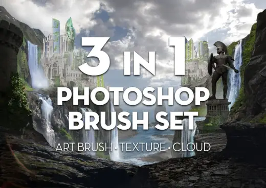 3 in 1 Photoshop Brush Set Combo Pack — Photoshop brush