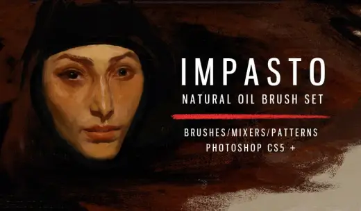 Impasto oil imitation brush set v2.0 — Photoshop brush
