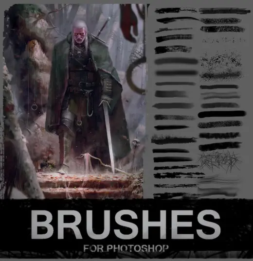 50 Free Brushes — Procreate, Photoshop & Krita brush