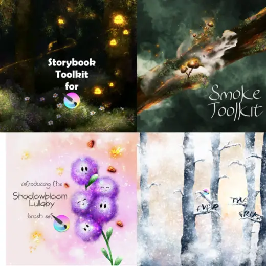 Faery Storybool Tools for Krita - BUNDLE — Krita brush