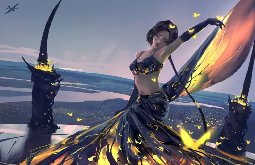 Aeolian Dance (PSD file + Brush set + Full process video) — Photoshop brush