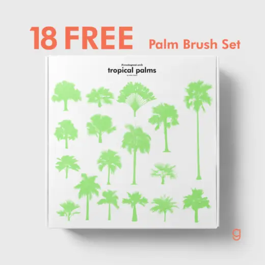 Palms Brush Set — Photoshop brush