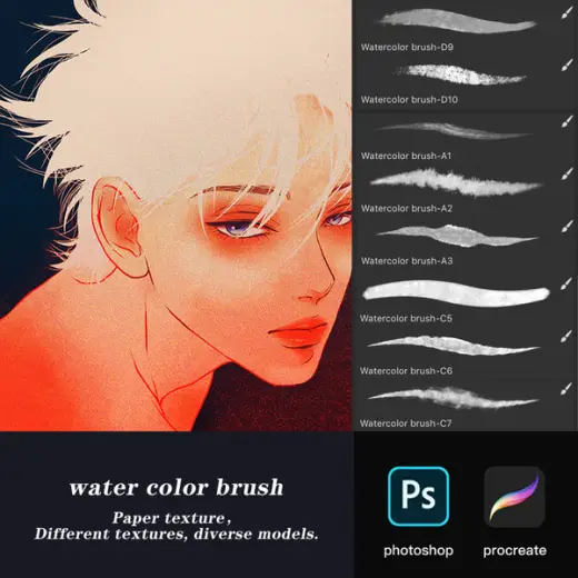 Fine grained - procreate 。Brushset EXPANDED — Procreate & Photoshop brush