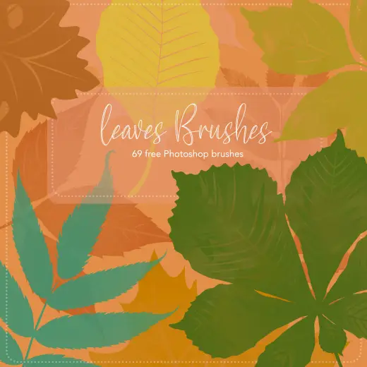 69 Free Leaves Photoshop Brushes — Procreate, Photoshop & Krita brush