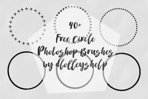 41 Circle Brushes — Procreate, Photoshop & Krita brush