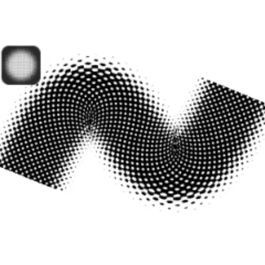 Monochromatic halftone brush — Clip Studio Paint brush