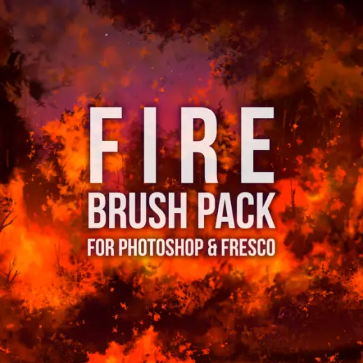 Fire - Brush Pack for Photoshop & Adobe Fresco (15 Brushes) — Photoshop brush