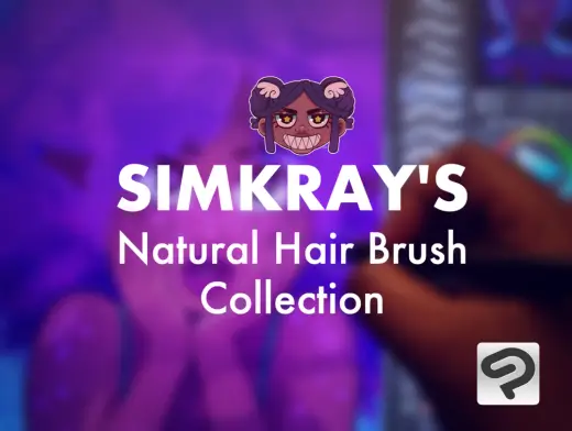 Simkray's Natural Hair Brush Collection — Photoshop & Clip Studio Paint brush