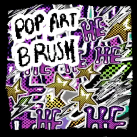 PopArt Sticker Brush [FREE 24HRS] — Clip Studio Paint brush
