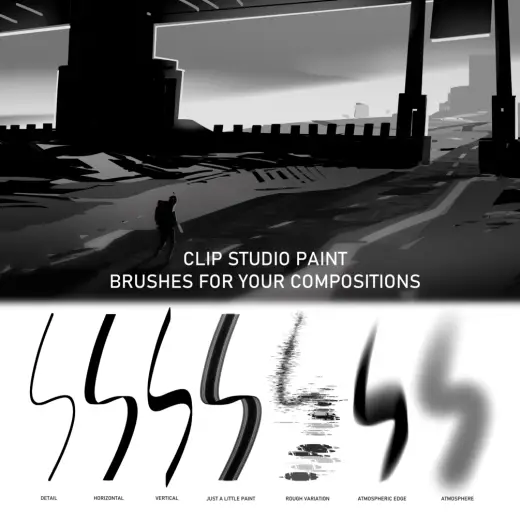 JOOS: Composition Brushes for Clip Studio Paint — Clip Studio Paint brush