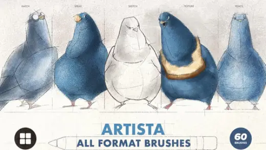 Artista Multi-App Brushes — Photoshop brush