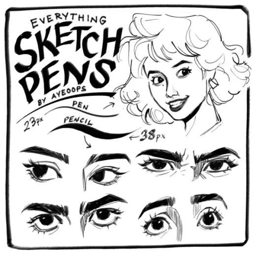 Sketch Pens by Ayeoops | CLIP STUDIO PAINT — Clip Studio Paint brush