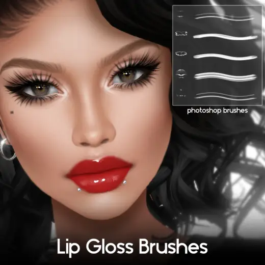 Lip Gloss Brush Pack — Photoshop brush