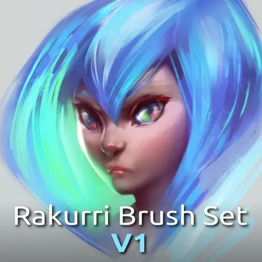 Rakurri Brush Set V1 for Krita 4 — Krita brush