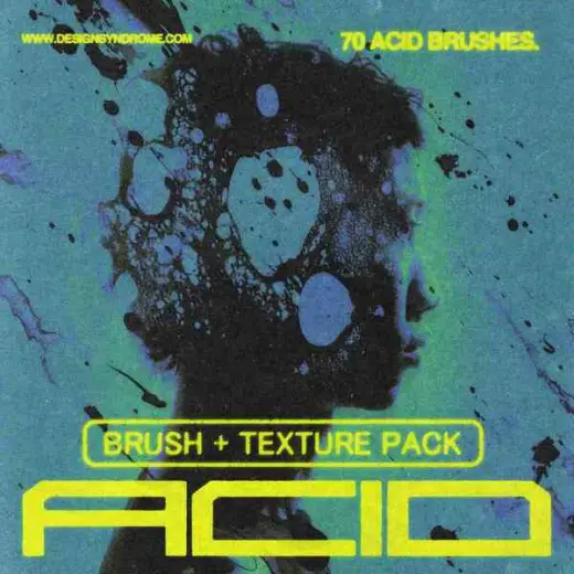 Acid brush + Texture Pack — Photoshop brush