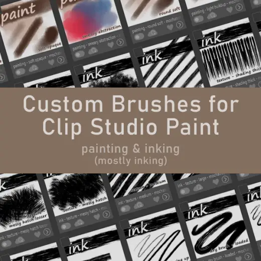27 (+2 variants) Clip Studio Paint Custom Brushes — Clip Studio Paint brush