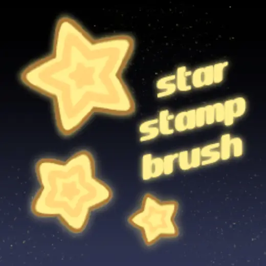 Star-shaped brush — Clip Studio Paint brush